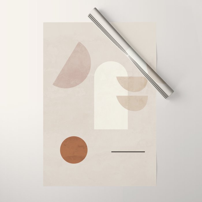 Abstract Minimal Shapes 21 Wrapping Paper Gallery Image 1