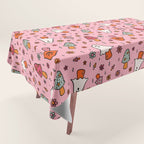 Spooky Mushroom Print Tablecloth Gallery Image 1