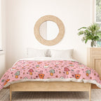 Spooky Mushroom Print Duvet Cover Gallery Image 3