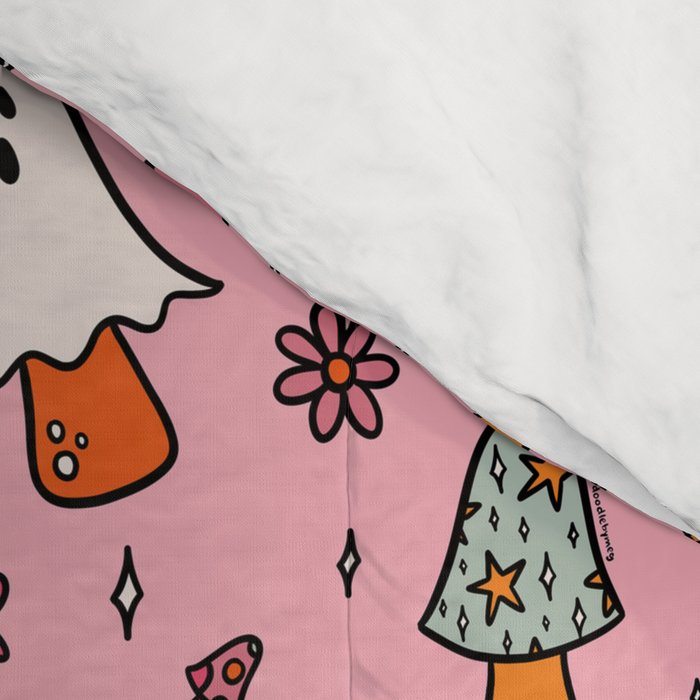 Spooky Mushroom Print Comforter Gallery Image 4