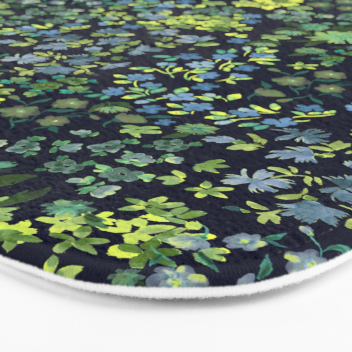 Botanical Night Bloom Bath Mat Gallery Image 3