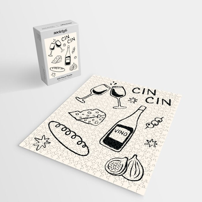 Cheers. Cheese and Wine Jigsaw Puzzle Gallery Image 2
