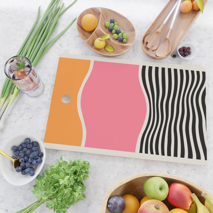 Wavy Ripples: Mid Century Edition Cutting Board Gallery Image 2