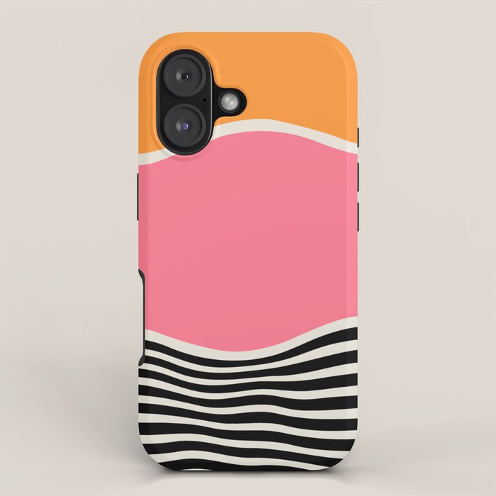 Wavy Ripples: Mid Century Edition iPhone Case Gallery Image 1