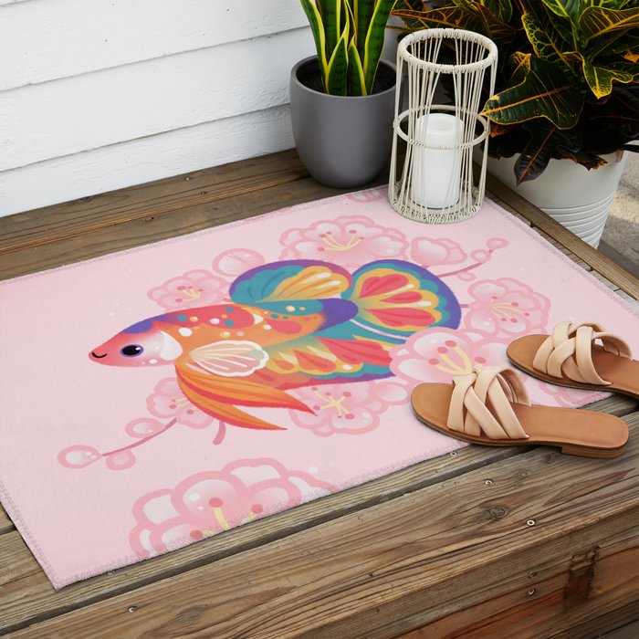 Koi betta Outdoor Rug Gallery Image 2