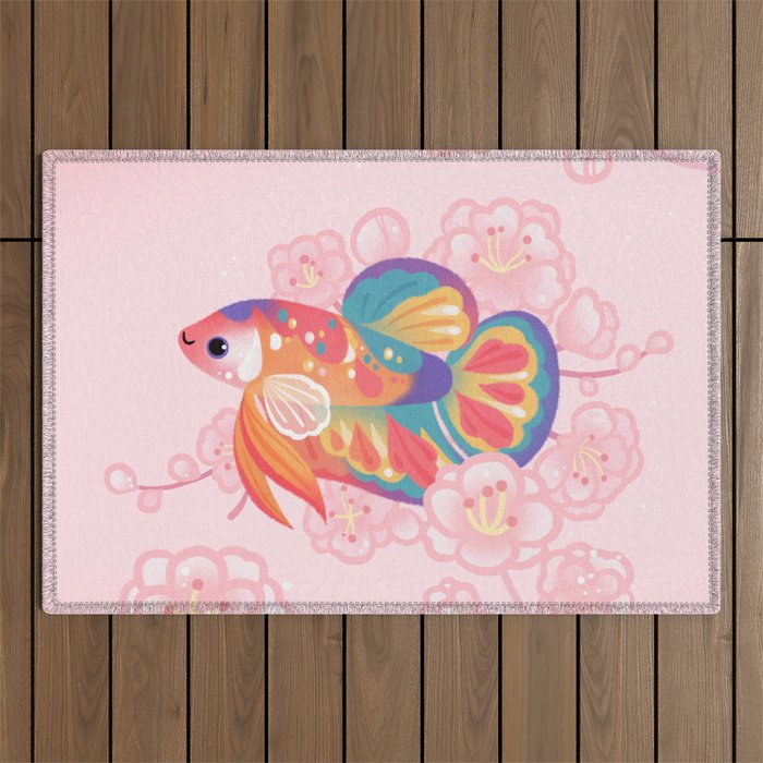 Koi betta Outdoor Rug Gallery Image 1