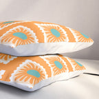 Vintage flower postage stamp pattern Pillow Sham Gallery Image 3