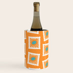 Vintage flower postage stamp pattern Wine Chiller Gallery Image 2