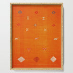 Boho Oriental Orange Traditional Desert Moroccan Style  Serving Tray Gallery Image 1