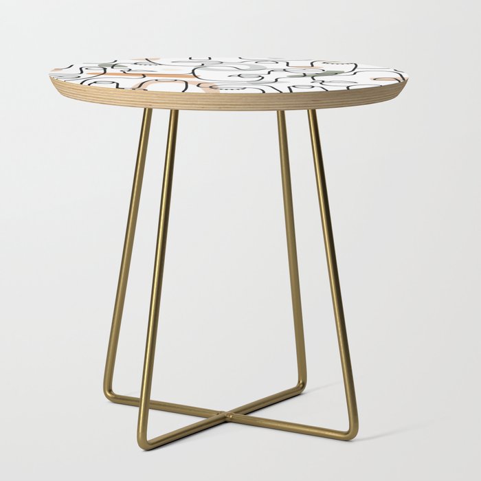Single Line Faces Side Table Gallery Image 1