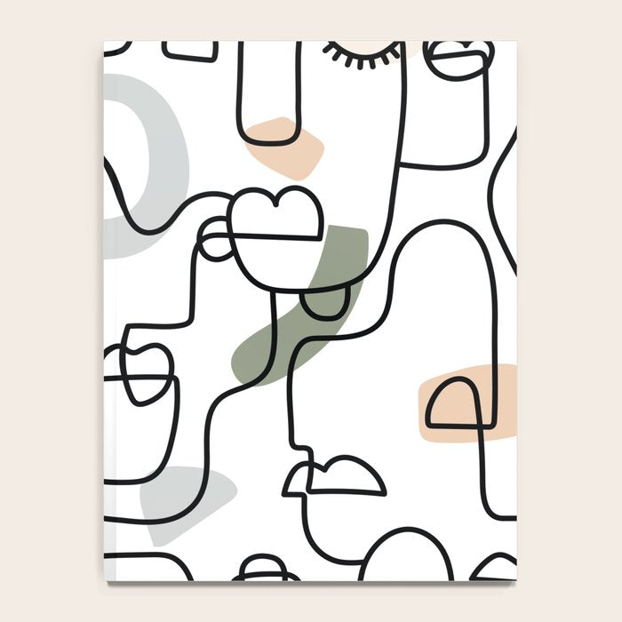 Single Line Faces Notebook Gallery Image 4