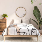Single Line Faces Comforter Gallery Image 3