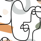 Single Line Faces Coffee Mug Gallery Image 2