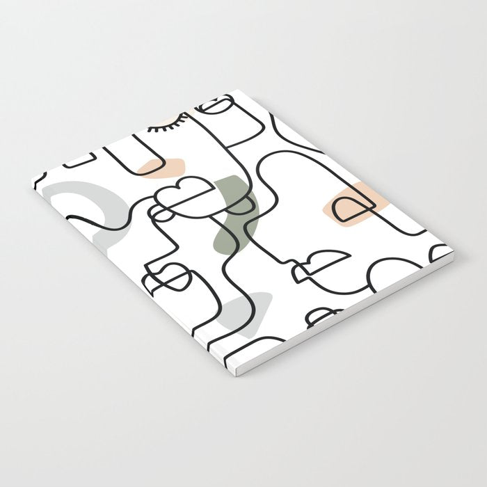 Single Line Faces Notebook Gallery Image 2