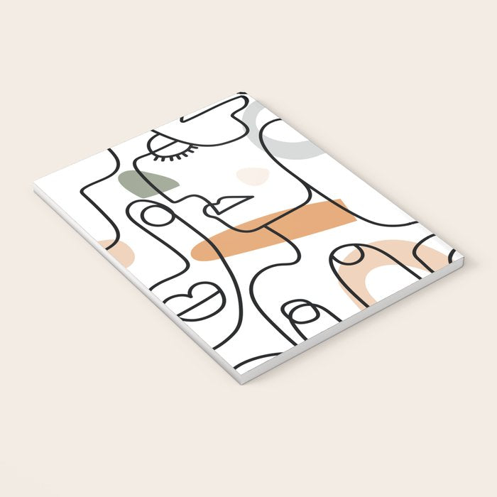 Single Line Faces Notebook Gallery Image 3