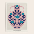 Vase with blue roses collection Poster Gallery Image 4