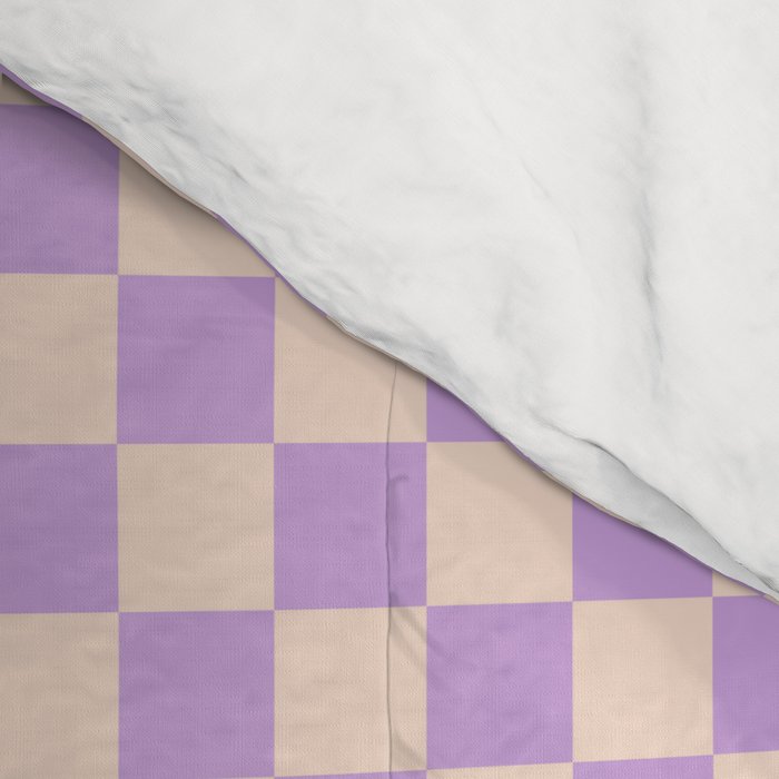 Check V - Lilac â Checkerboard Print Comforter Gallery Image 4