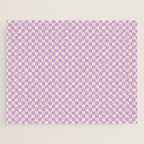 Check V - Lilac â Checkerboard Print Jigsaw Puzzle Gallery Image 1