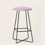 Check V - Lilac â Checkerboard Print Stool Gallery Image 1