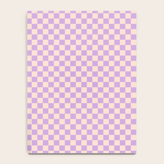 Check V - Lilac â Checkerboard Print Notebook Gallery Image 4