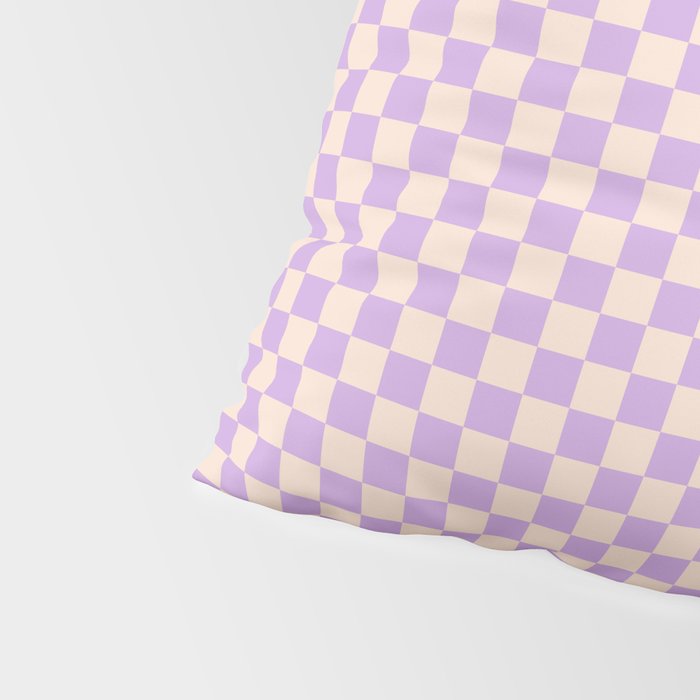 Check V - Lilac â Checkerboard Print Pillow Sham Gallery Image 4