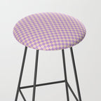 Check V - Lilac â Checkerboard Print Stool Gallery Image 2