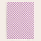 Check V - Lilac â Checkerboard Print Poster Gallery Image 4