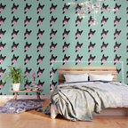 Bubble Gum Sneaky French Bulldog in Green Wallpaper Gallery Image 3