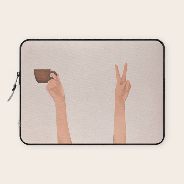 Good Peaceful Morning Laptop Sleeve Gallery Image 1