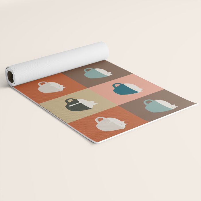 Catpuccino 2x2 Yoga Mat Gallery Image 2