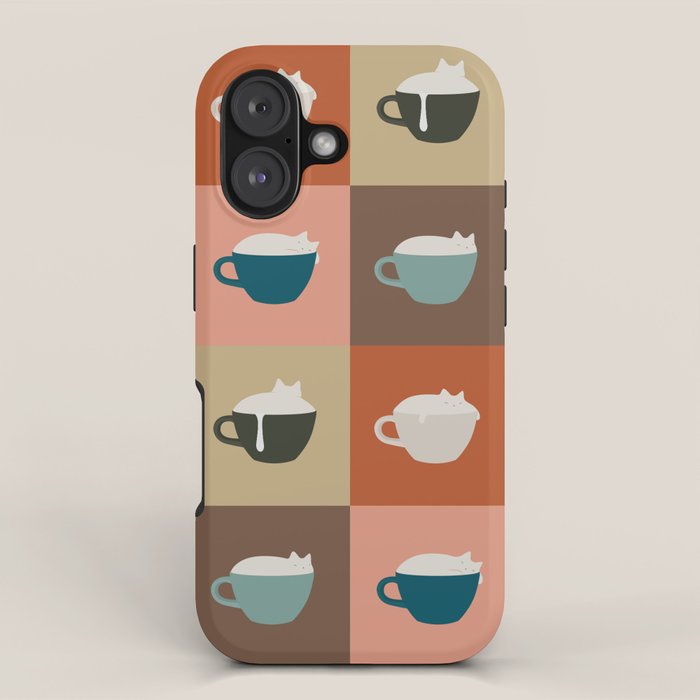 Catpuccino 2x2 iPhone Case Gallery Image 1