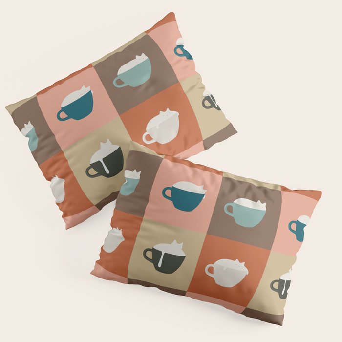 Catpuccino 2x2 Pillow Sham Gallery Image 3