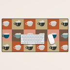 Catpuccino 2x2 Desk Mat Gallery Image 1