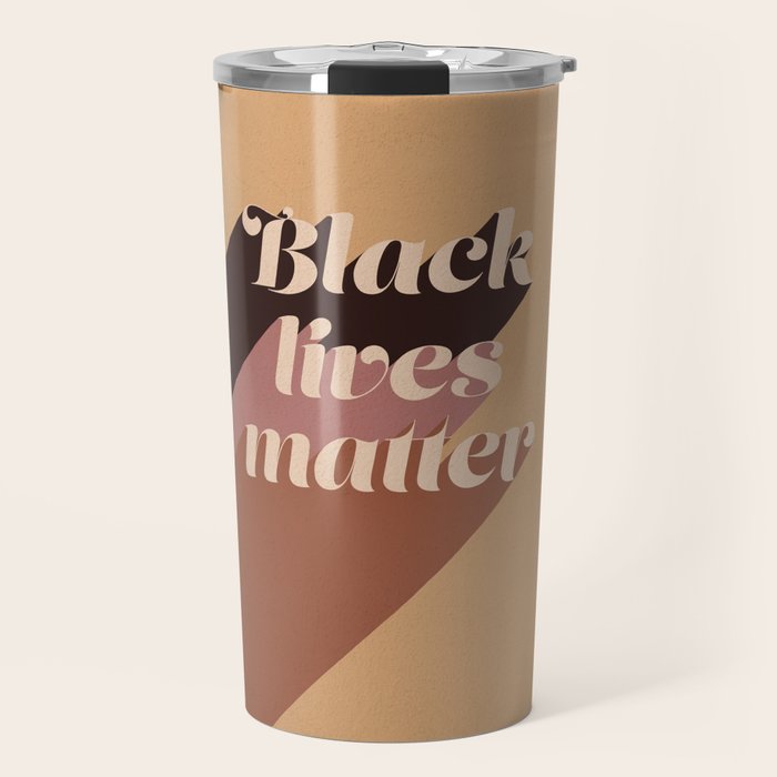 Black Lives Matter #typography Travel Mug Gallery Image 1