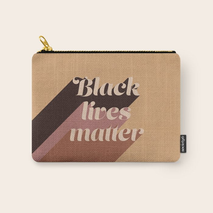 Black Lives Matter #typography Carry All Pouch Gallery Image 1