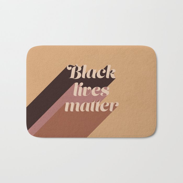 Black Lives Matter #typography Bath Mat Gallery Image 1