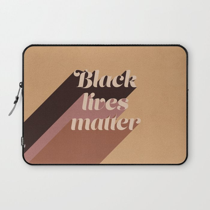 Black Lives Matter #typography Laptop Sleeve Gallery Image 1