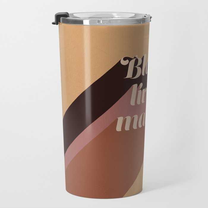 Black Lives Matter #typography Travel Mug Gallery Image 3