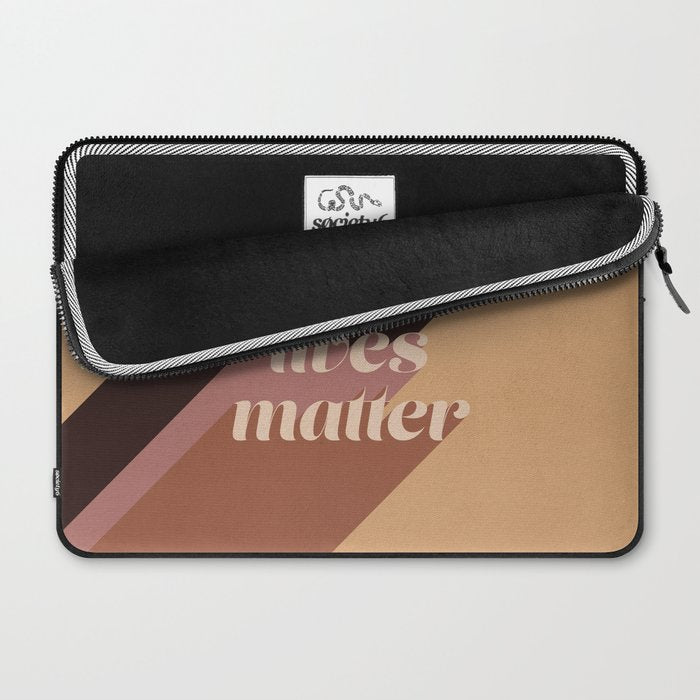Black Lives Matter #typography Laptop Sleeve Gallery Image 2