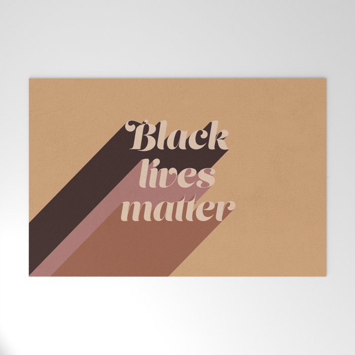 Black Lives Matter #typography Welcome Mat Gallery Image 1