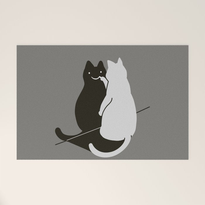 Be Pawsitive Welcome Mat Gallery Image 1