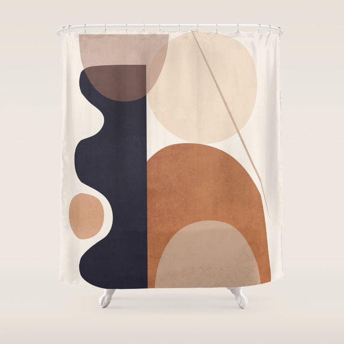 Abstract Minimal Shapes 218 Shower Curtain Gallery Image 1