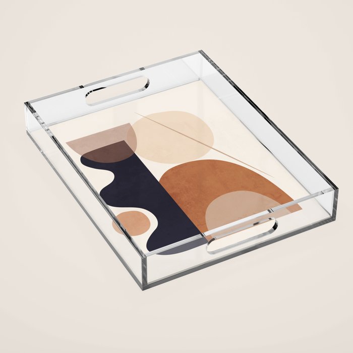 Abstract Minimal Shapes 218 Acrylic Tray Gallery Image 1