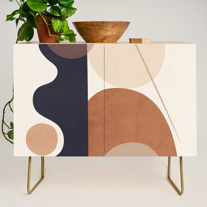 Abstract Minimal Shapes 218 Credenza Gallery Image 1