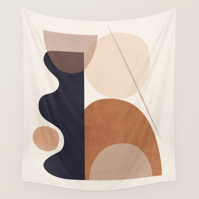Abstract Minimal Shapes 218 Wall Tapestry Gallery Image 1