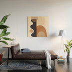 Abstract Minimal Shapes 218 Wood Wall Art Gallery Image 2