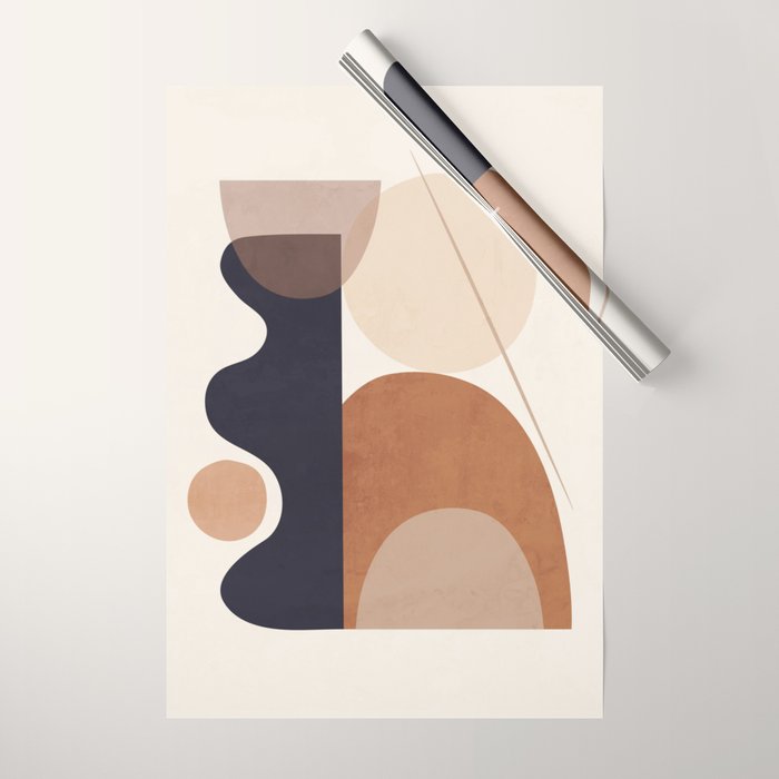 Abstract Minimal Shapes 218 Wrapping Paper Gallery Image 1