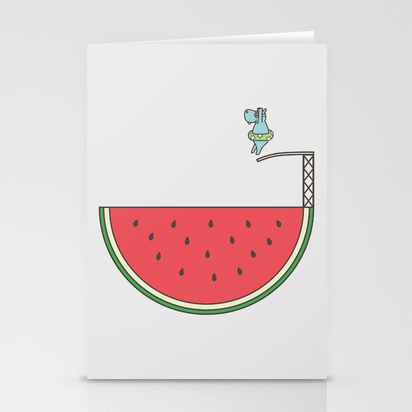 Watermelon Dive Stationery Card Gallery Image 1