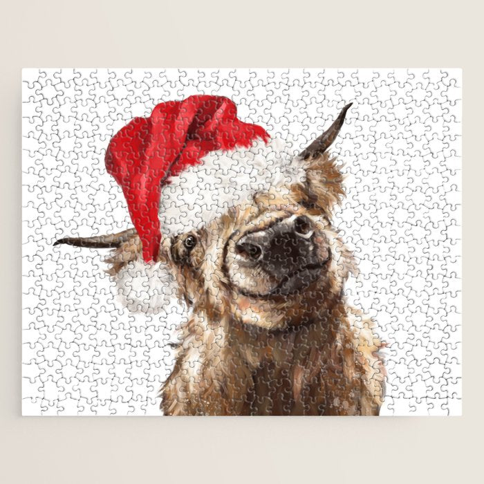 Christmas Highland Cow Jigsaw Puzzle Gallery Image 1