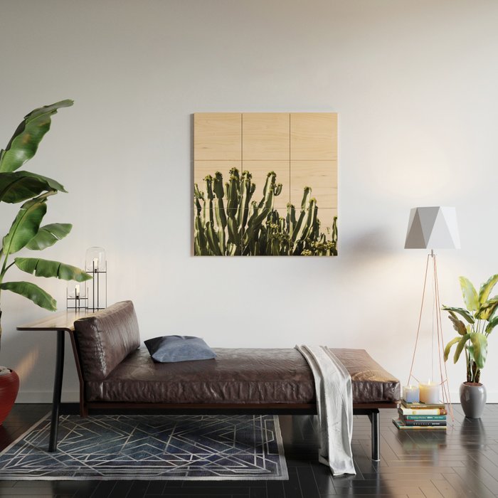 cactus nature x Wood Wall Art Gallery Image 2
